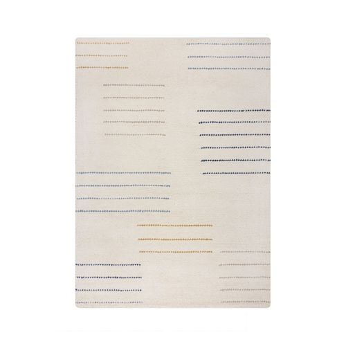 Tapis En Laine Bleu Dottie Geometric - 120x170cm