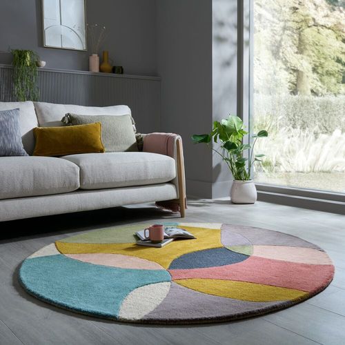 Tapis En Laine Rond Radiance - 160x160cm