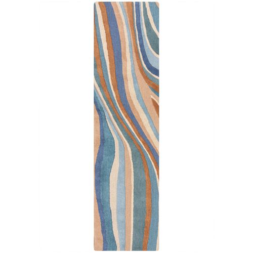 Tapis De Couloir En Laine Abstract Flow - 60x230cm