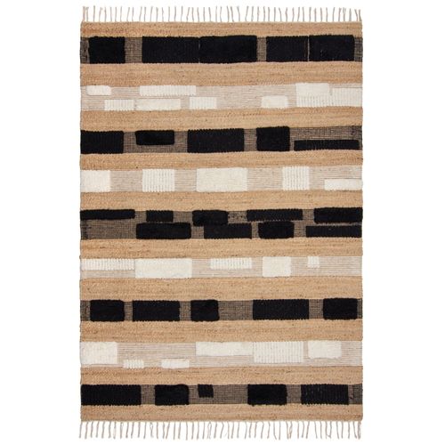 Tapis Jute Et Laine Medina Blocks - 120x170cm