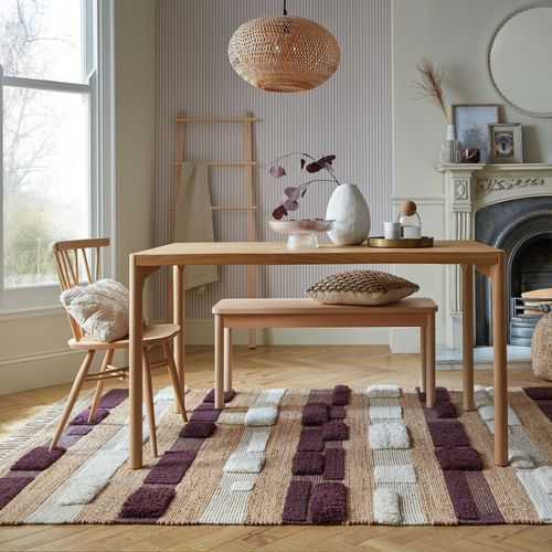 Tapis Jute Et Laine Medina Blocks - 120x170cm