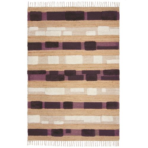 Tapis Jute Et Laine Medina Blocks - 120x170cm