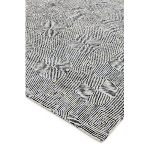 Tapis De Salon Moderne En Laine Cambridge En Laine - Gris - 200x300 Cm