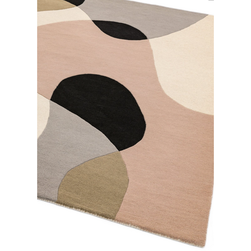 Tapis De Salon Moderne Pure Laine Pinky En Laine - Rose - 200x300 Cm