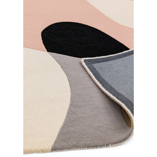 Tapis De Salon Moderne Pure Laine Pinky En Laine - Rose - 200x300 Cm
