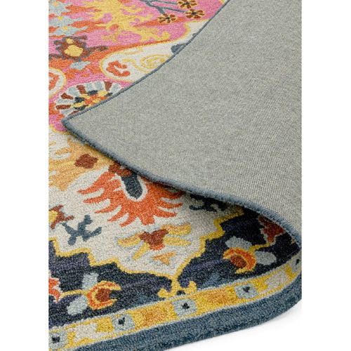 Tapis De Salon Bondi Medaillon En Laine - Multicolore - 200x290 Cm