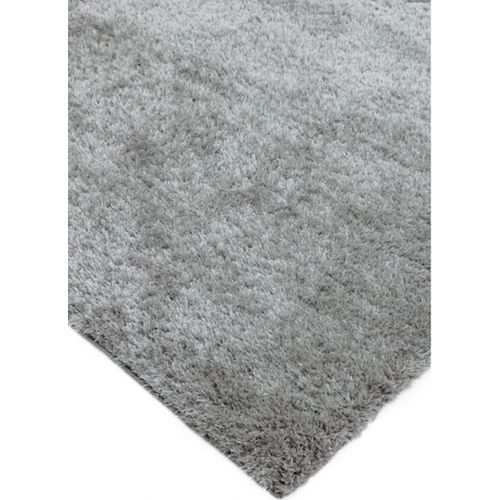 Tapis Shaggy Python En Polyester - Argent - 160x230 Cm
