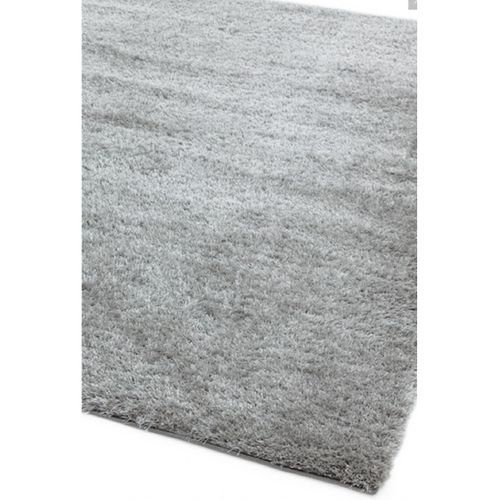 Tapis Shaggy Python En Polyester - Argent - 160x230 Cm