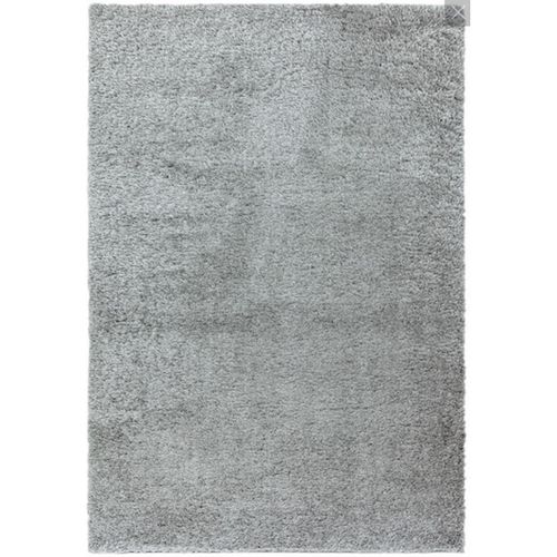 Tapis Shaggy Python En Polyester - Argent - 160x230 Cm