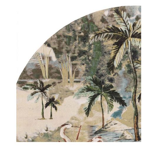 Tapis Rond Hobby En Polyester Recyclé - Multicolore - 150x150 Cm