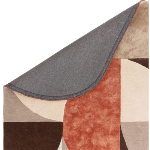 Tapis De Salon Lavo En Laine - Orange - 200x300 Cm