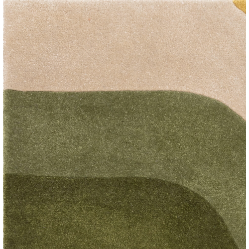 Tapis De Salon Moderne Style Rétro Tippy En Polyester - Vert - 160x230 Cm