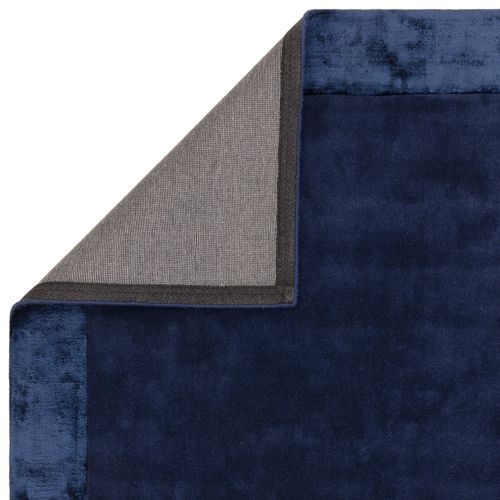 Tapis Moderne En Laine Fait Main Tosca En Laine - Bleu - 80x150 Cm