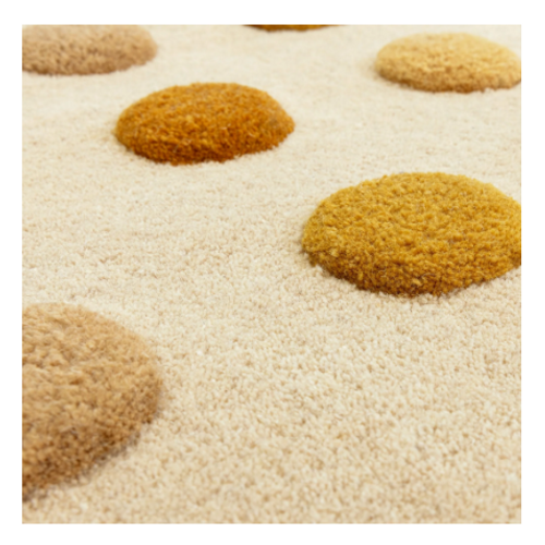 Tapis De Salon Moderne Pure Laine Neko En Laine - Beige - 200x300 Cm