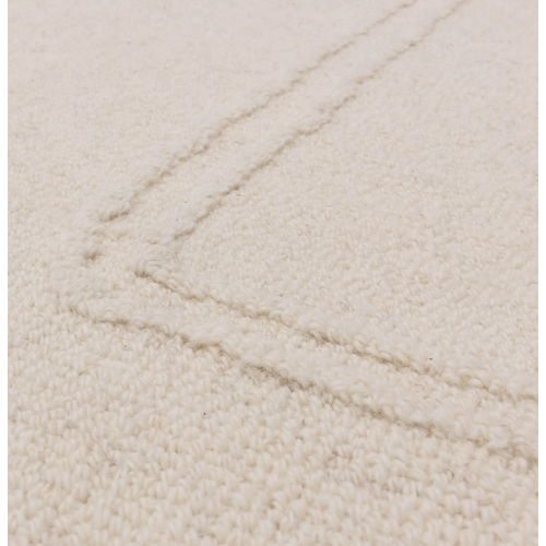 Tapis De Salon Pure Laine Linea En Laine - Blanc - 120x170 Cm