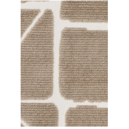 Tapis De Salon Tissé Plat Fjord En Polyester - Marron - 80x150 Cm