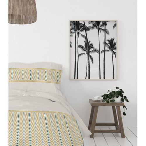 Le Nat Miel Parure De Couette 100% Coton - Beige - 220x240 Cm