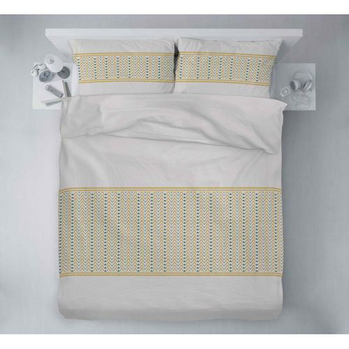 Le Nat Miel Parure De Couette 100% Coton - Beige - 240x260 Cm