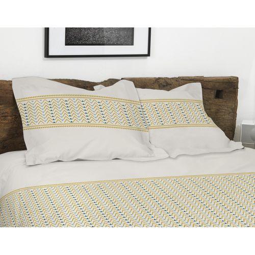 Le Nat Miel Parure De Couette 100% Coton - Beige - 240x260 Cm