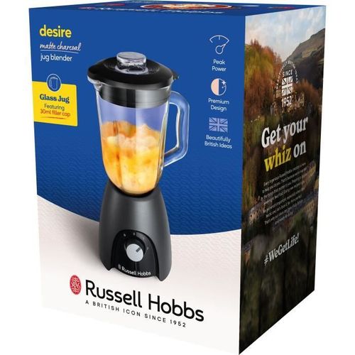 Blender - Desire Matte Charcoal - 650 W - 2 Vitesses + Pulse - Noir