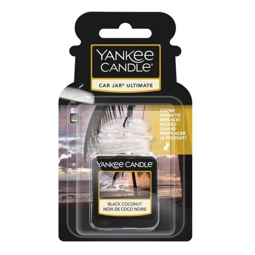 Désodorisant Voiture Noix De Coco Noire En Verre