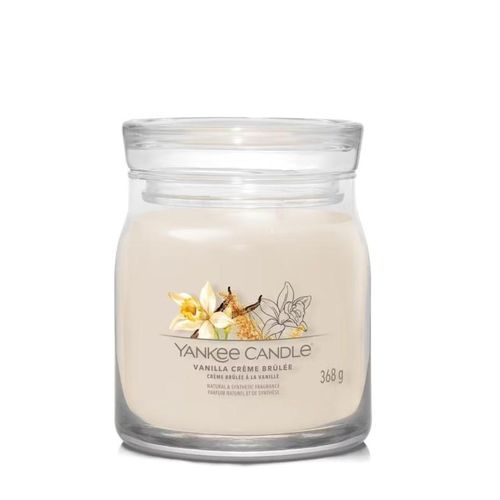 Moyenne Bougie Crème Brulée à La Vanille En Cire