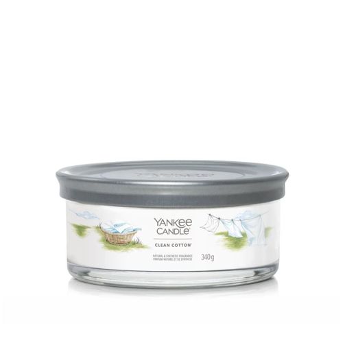 Bougie Signature Coton Frais 5 Mèches En Verre