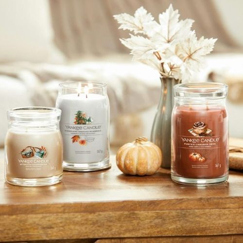 Grande Bougie Roulé Canelle Et Citrouille En Cire