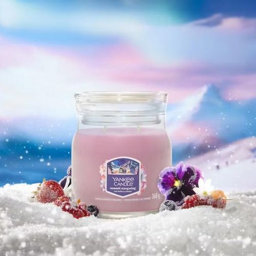 Moyenne Bougie Nuit Étoilée Au Sommet En Verre