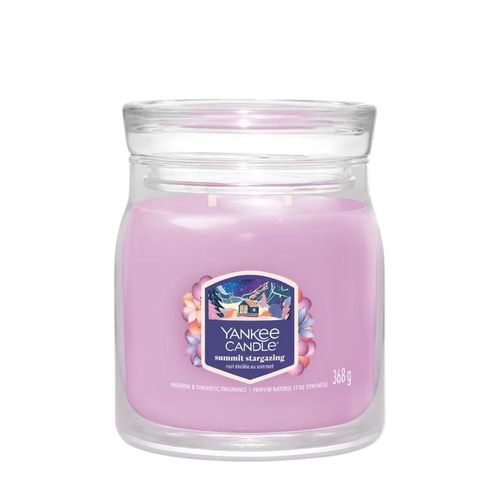 Moyenne Bougie Nuit Étoilée Au Sommet En Verre