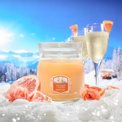 Moyenne Bougie Spritz Au Bord Des Pistes En Verre