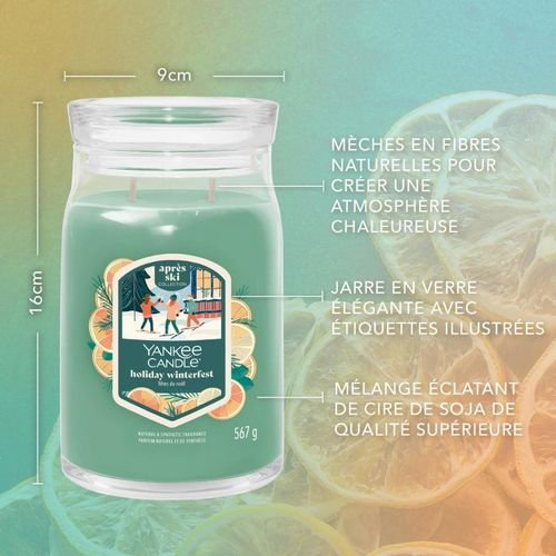 Grande Bougie Fêtes De Noël En Verre