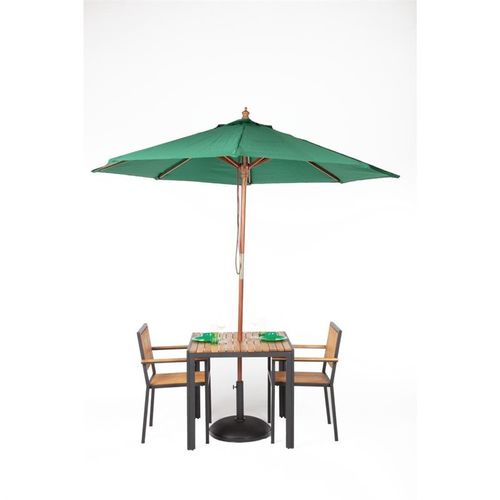 Parasol De Terrasse à Poulie Vert Professionnel De 2,5 M -