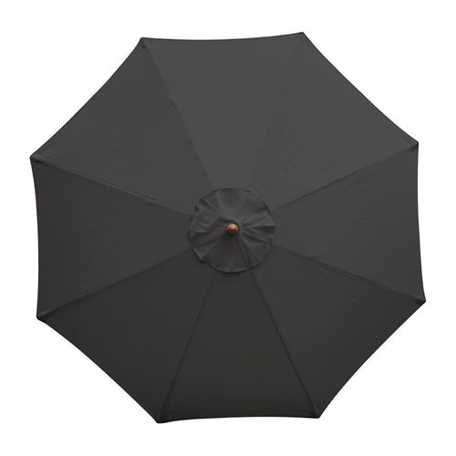 Parasol De Terrasse De 2,5 M à Poulie Professionnel Noir -