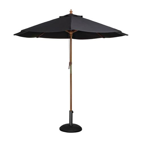 Parasol De Terrasse De 2,5 M à Poulie Professionnel Noir -
