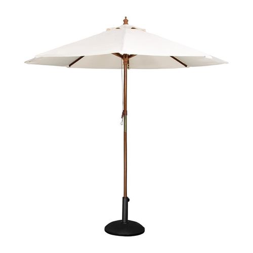Parasol De Terrasse Écru Professionnel à Poulie Diamètre 3 M -