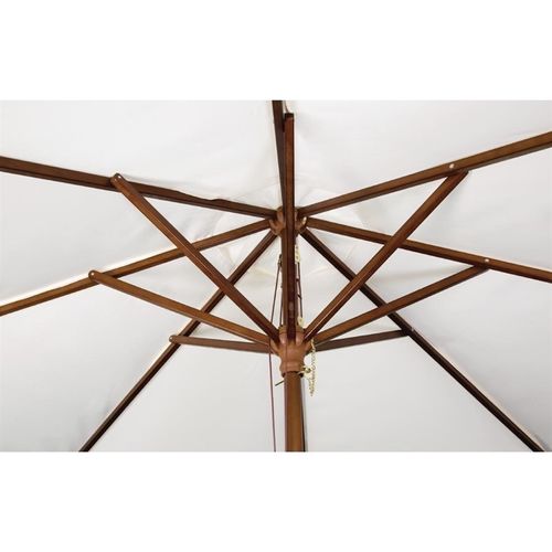 Parasol De Terrasse Écru Professionnel à Poulie Diamètre 3 M -