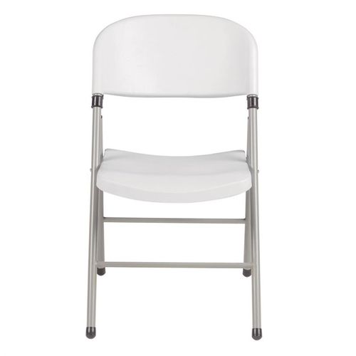 Chaises Pliantes Blanches Et Grises - Lot De 2 -