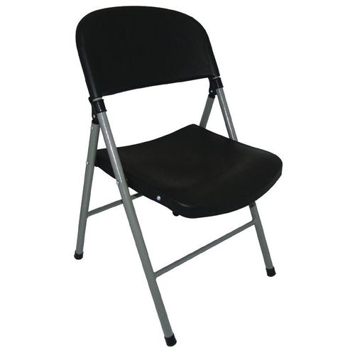 Chaises Pliantes Noires Et Grises - Lot De 2 -