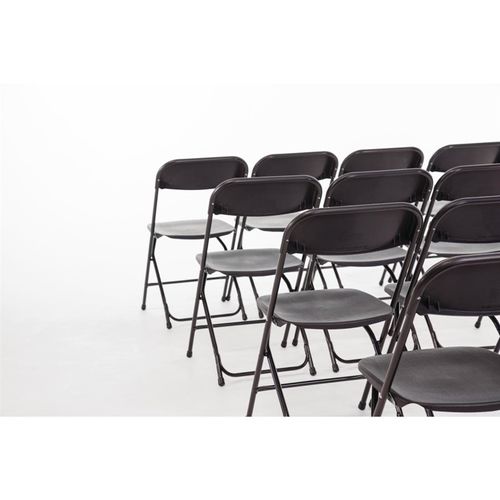Chaises Pliantes Noires Lot De 10 -