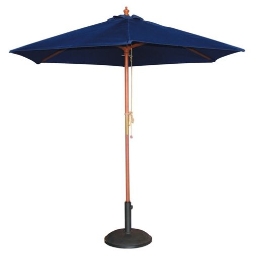 Parasol De Terrasse Professionnel Bleu Marine à Poulie De D.3 M -