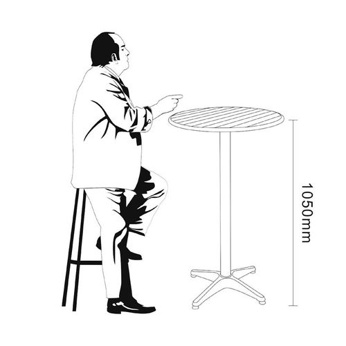 Table Mange Debout Ronde 600 Mm -