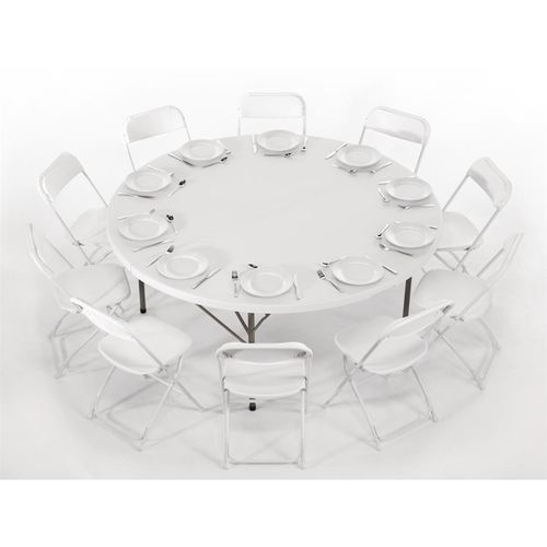 Table Pliante Ronde 1,8 M -