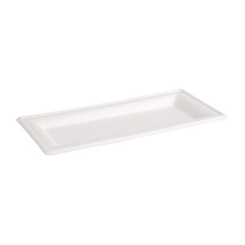 Assiettes Rectangulaires En Bagasse 258mm - Lot De 50 -