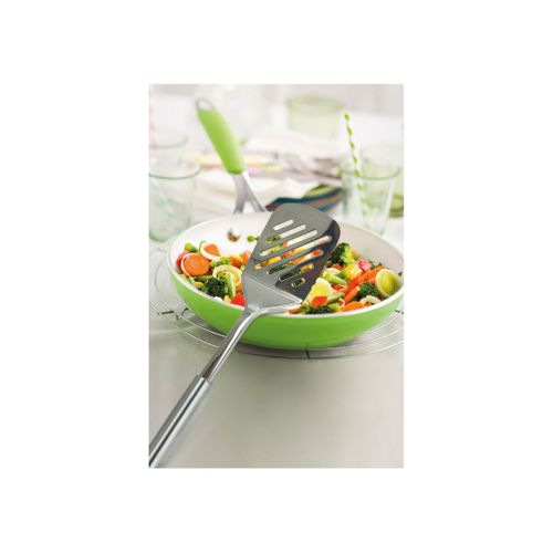 Spatule De Cuisine Ajourée En Inox 33 Cm Fackelmann Elemental