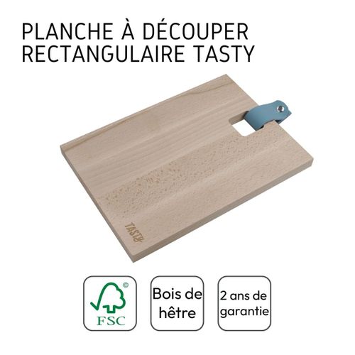 Planche à Découper En Bois Rectangulaire 25 X 18 Cm Tasty Green