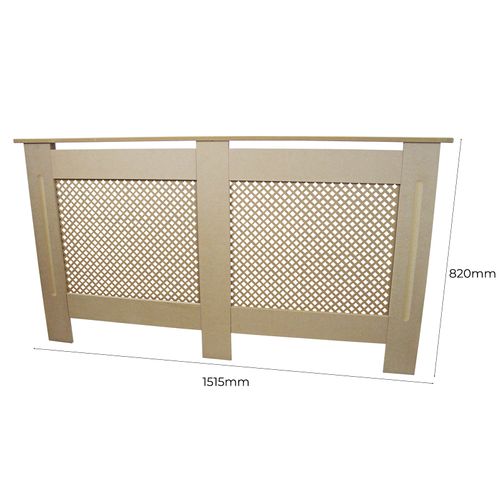 Cache-radiateur Couverture Couvercle Mdf 151.5x82cm Brosse Gratis Personalisable