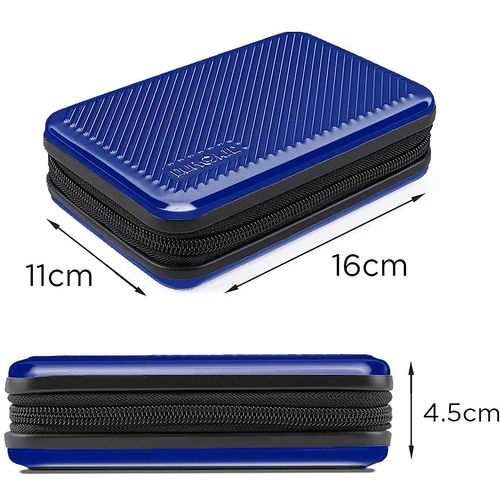 Hdc3 Be Etui De Protection Rigide Pour Disque Dur, Gps, Batterie Portable - Bleu - 11 X 16 Cm