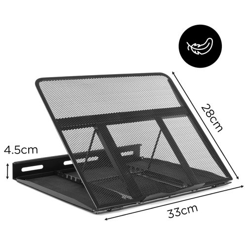 Dm074 Réhausseur D'écran En Acier - Noir - 9 Positions - Capacité De 10 Kg - Réhausseur Versatile