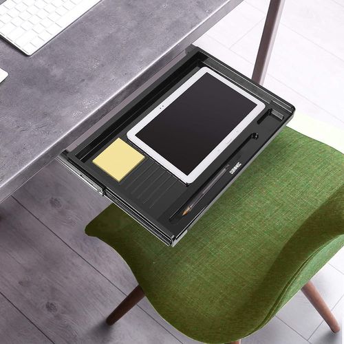 Dktsx2 Support Coulissant Pour Clavier Et Souris – Tiroir Sous La Table – Pinces En Acier